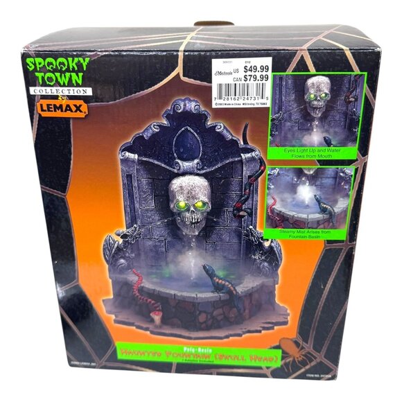 LEMAX SPOOKY TOWN HALLOWEEN VILLAGE LIGHTED SKULL CAVE QUARRY #14822 2021 READ - Picture 5 of 8
